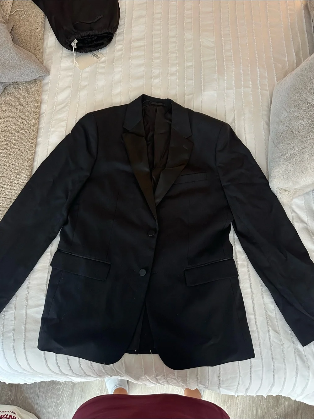 Theory Black Chambers Tuxedo Jacket